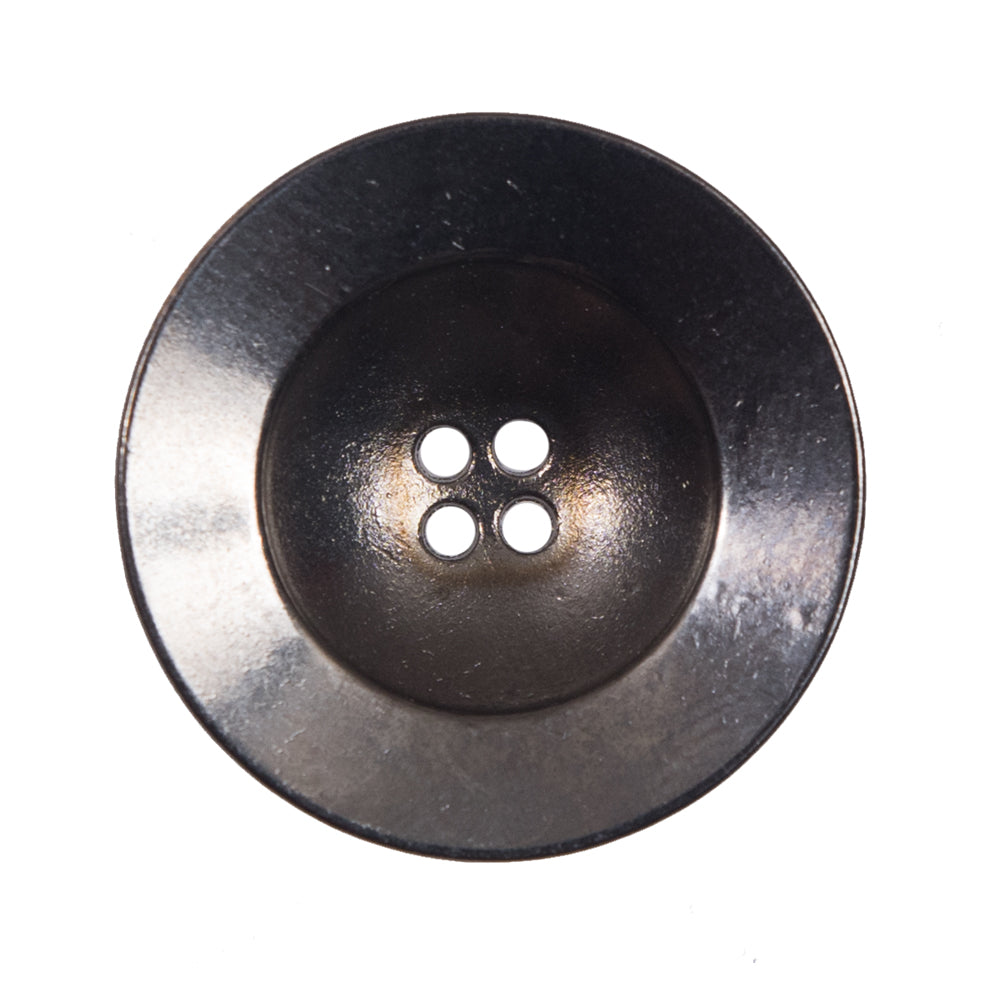 Italian Gunmetal Metal 4-Hole Button - 44L/28mm