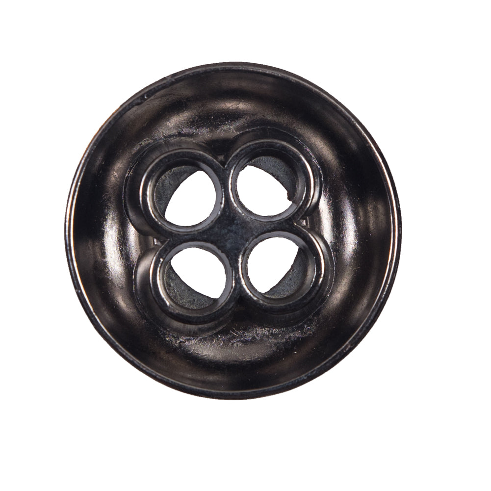 Italian Gunmetal 4-Hole Metal Button - 44L/28mm Detail