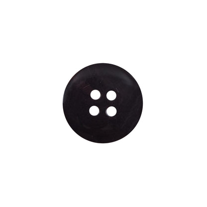 Dark Brown 4-Hole Plastic Button - 24L/15mm Detail