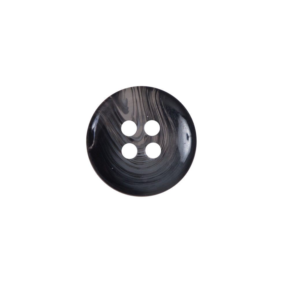 Gray Plastic 4-Hole Button - 24L/15mm Detail