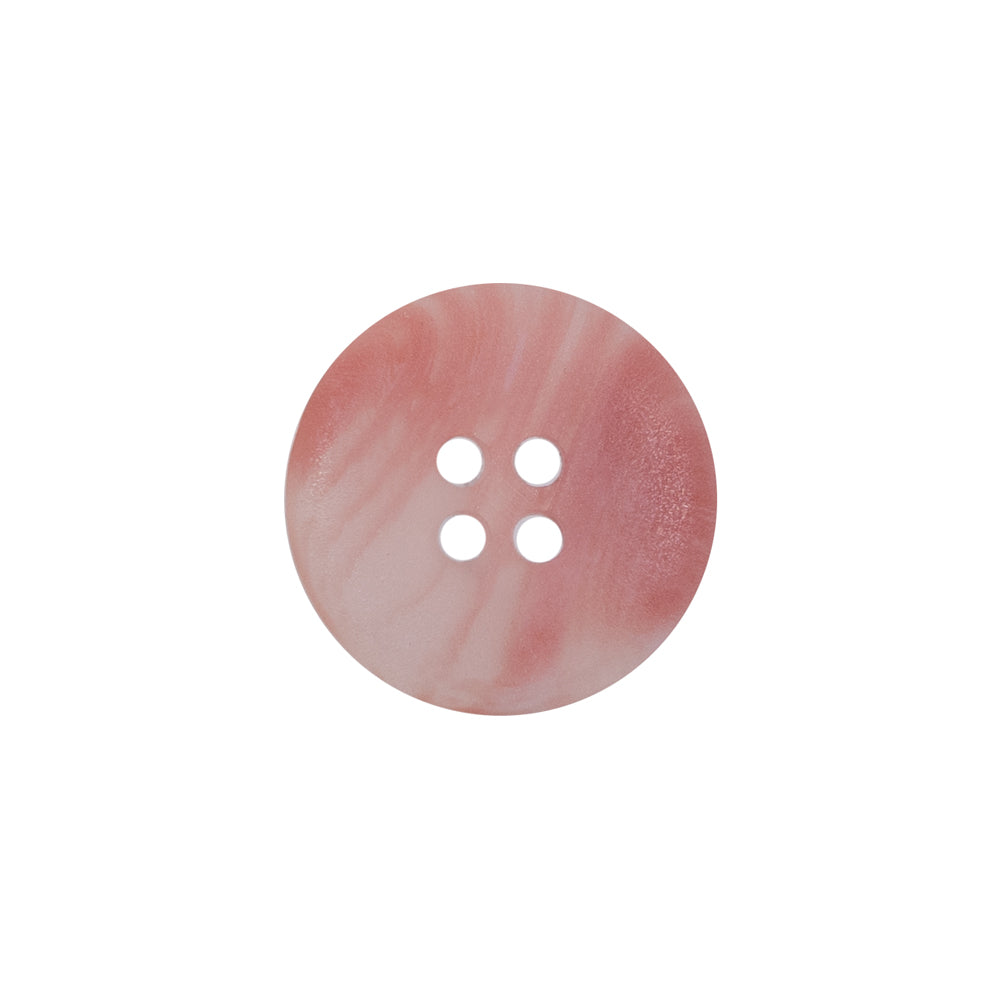 Pink Plastic 4-Hole Button - 28L/18mm
