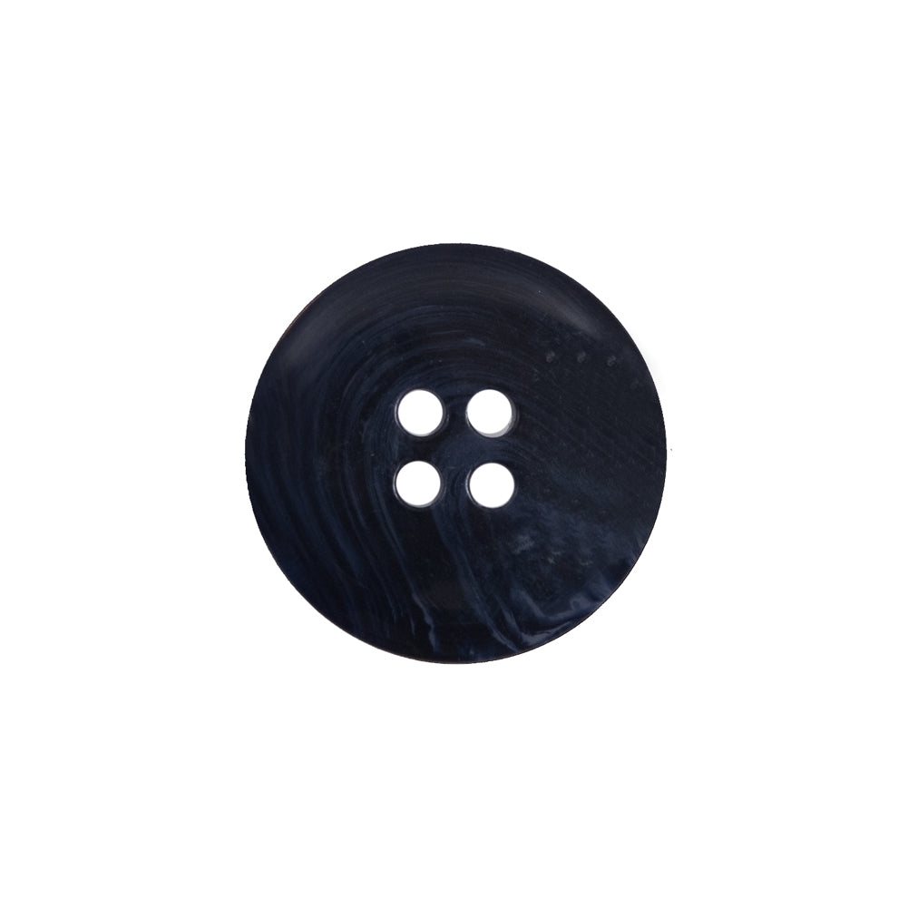 Navy Blue Plastic 4-Hole Button - 32L/20mm Detail