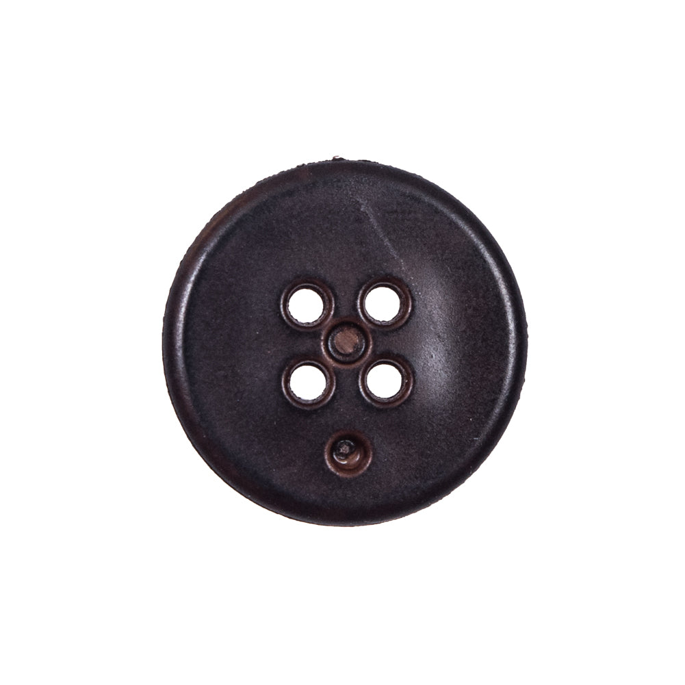 Brown Plastic 4-Hole Button - 36L/23mm Detail