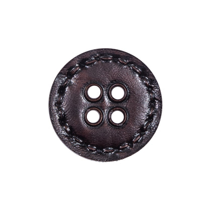 Brown Plastic 4-Hole Button - 36L/23mm