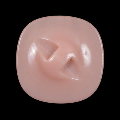 Shiny Peach Plastic Self Shank Button - 48L/30.5mm Detail