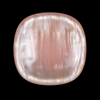 Shiny Peach Plastic Self Shank Button - 45L/29mm