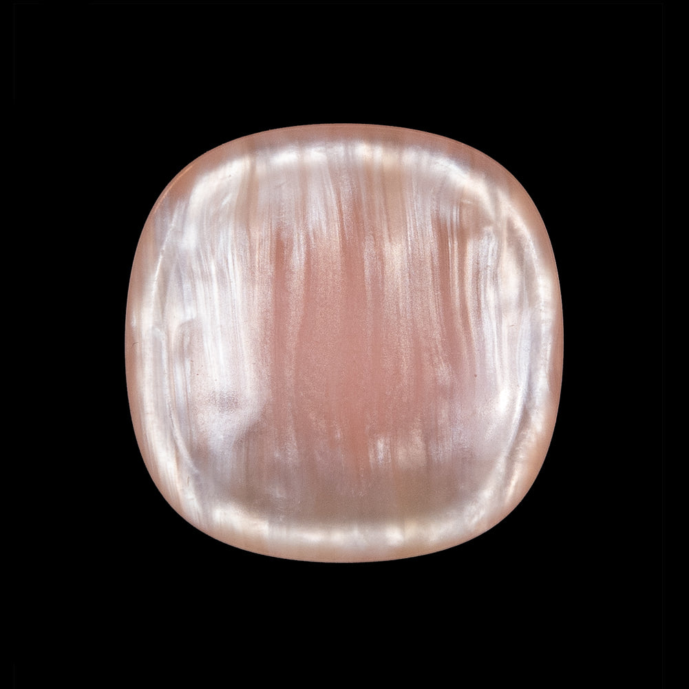 Shiny Peach Plastic Self Shank Button - 40L/25.5mm