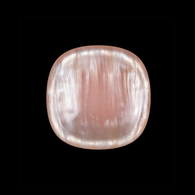 Shiny Peach Plastic Self Shank Button - 36L/23mm