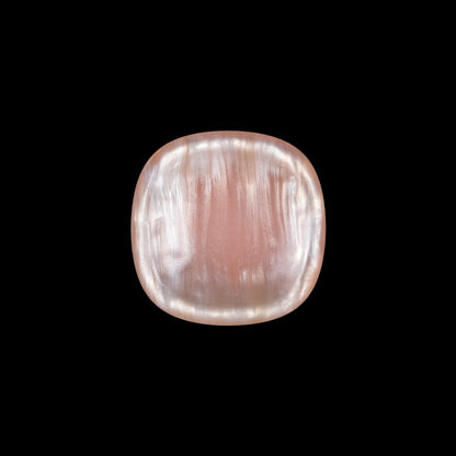 Shiny Peach Plastic Self Shank Button - 32L/20mm