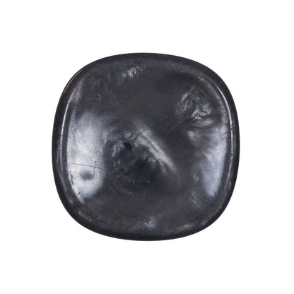 Shiny Charcoal Plastic Self Shank Button - 40L/25.5mm