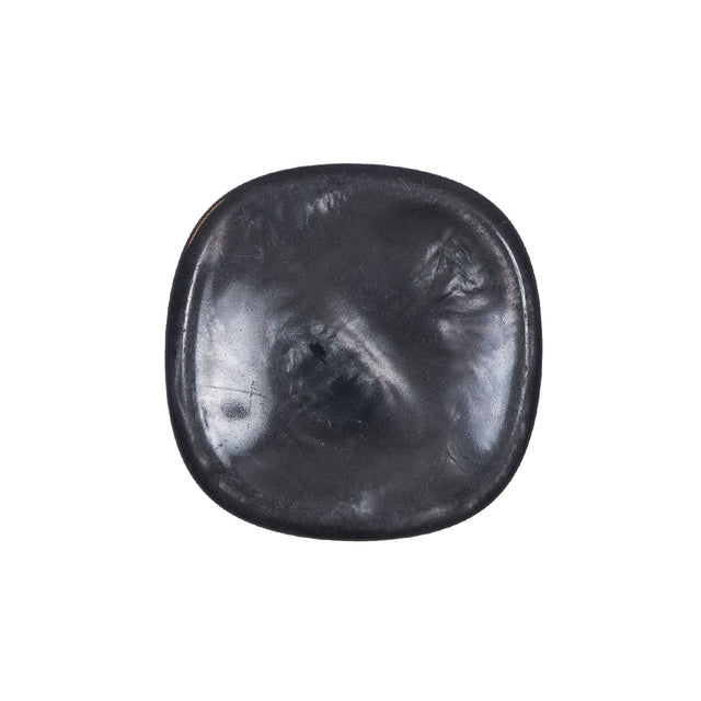 Shiny Charcoal Plastic Self Shank Button - 36L/23mm