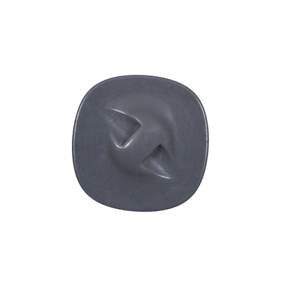 Shiny Charcoal Plastic Self Shank Button - 32L/20mm Detail