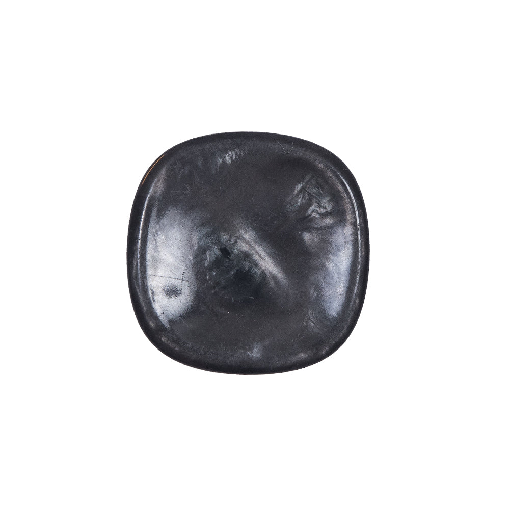 Shiny Charcoal Plastic Self Shank Button - 32L/20mm