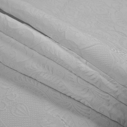 White on White Damask Jacquard Detail