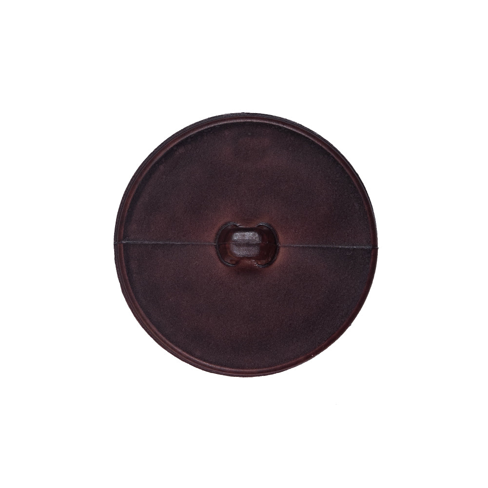 Italian Brown Anchor Plastic Shank Back Button - 36L/23mm Detail