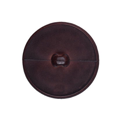 Italian Brown Anchor Plastic Shank Back Button - 40L/25.5mm Detail