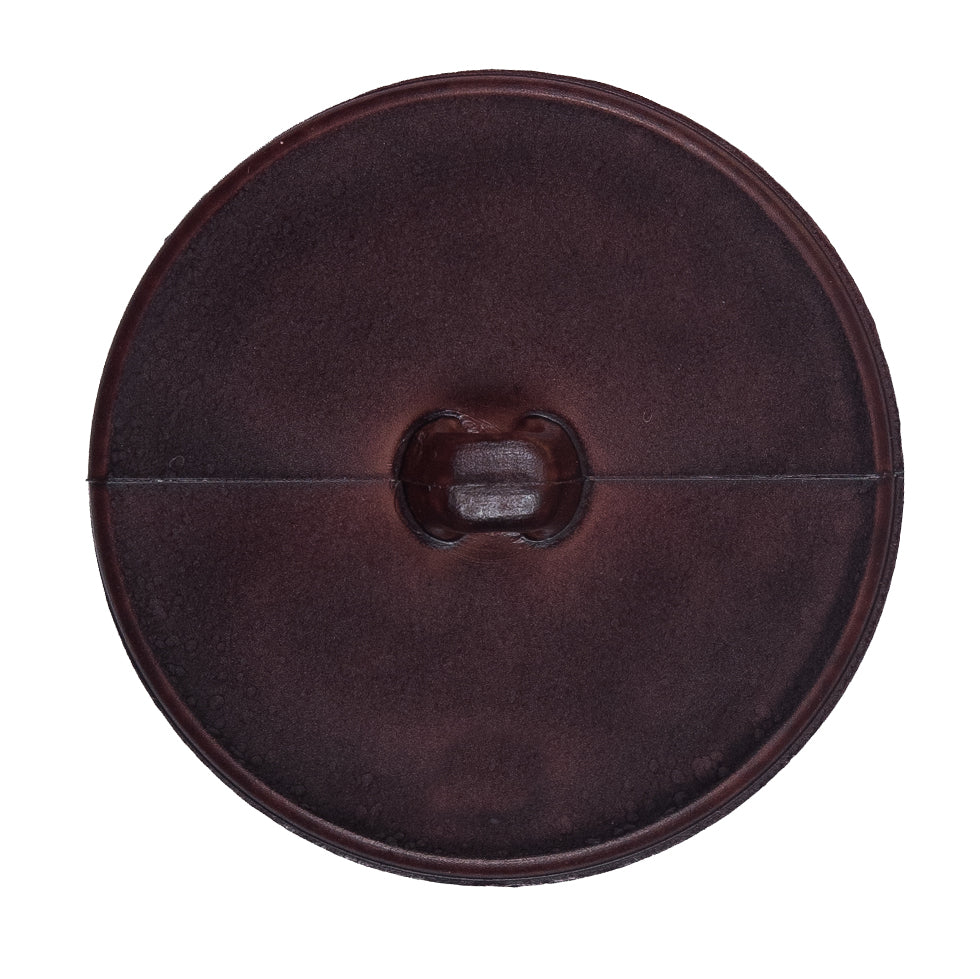 Italian Brown Anchor Plastic Shank Back Button - 54L/34mm Detail