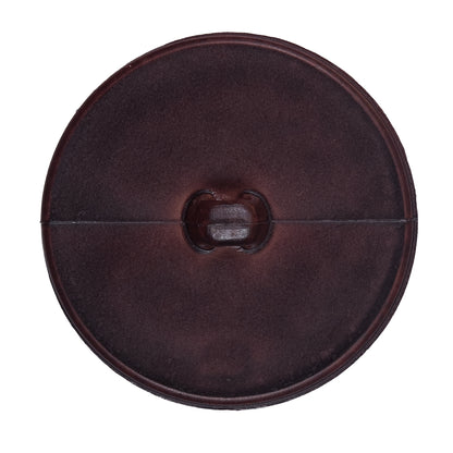 Italian Brown Anchor Plastic Shank Back Button - 54L/34mm Detail