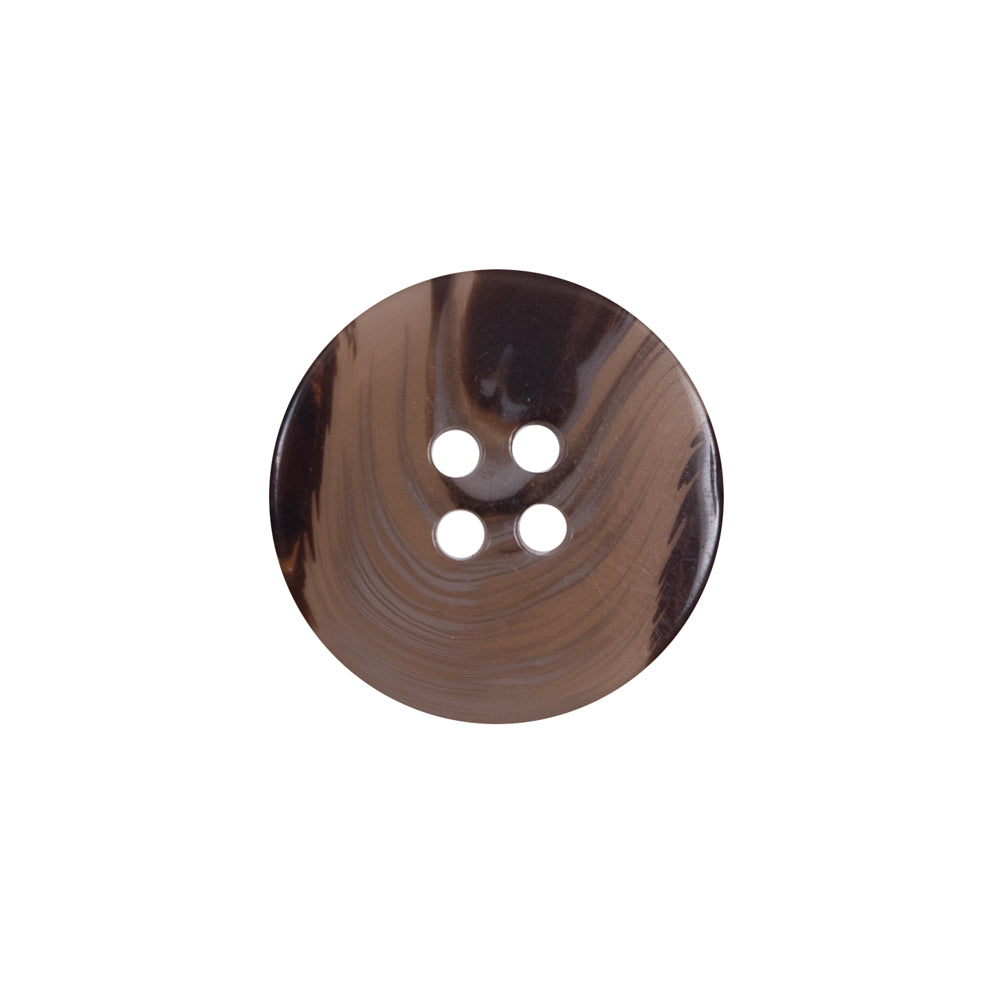 Brown Plastic 4-Hole Button - 32L/20mm