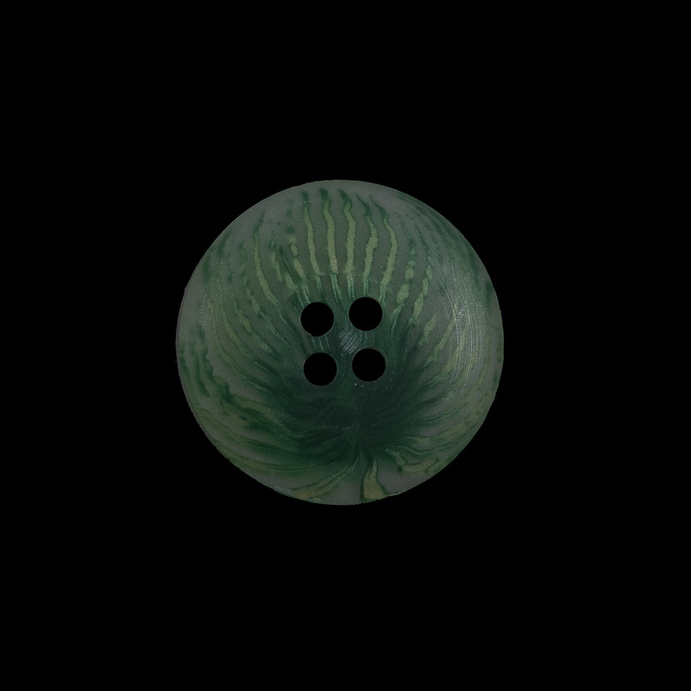 Green Plastic 4-Hole Button - 32L/20mm Detail