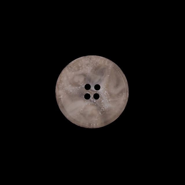 Beige Plastic 4-Hole Button - 24L/15mm