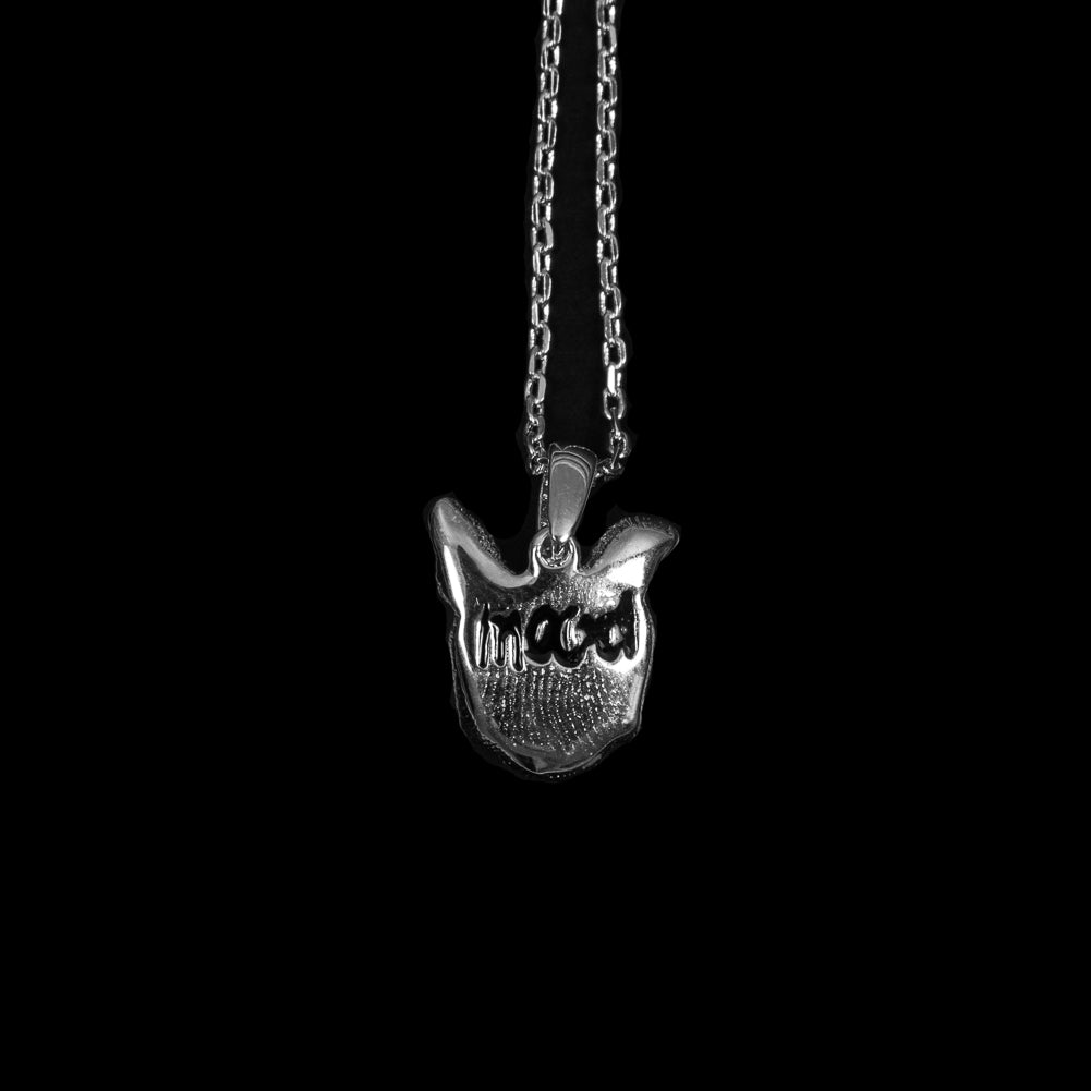 Silver Swatch Pendant on an 18" Chain Detail