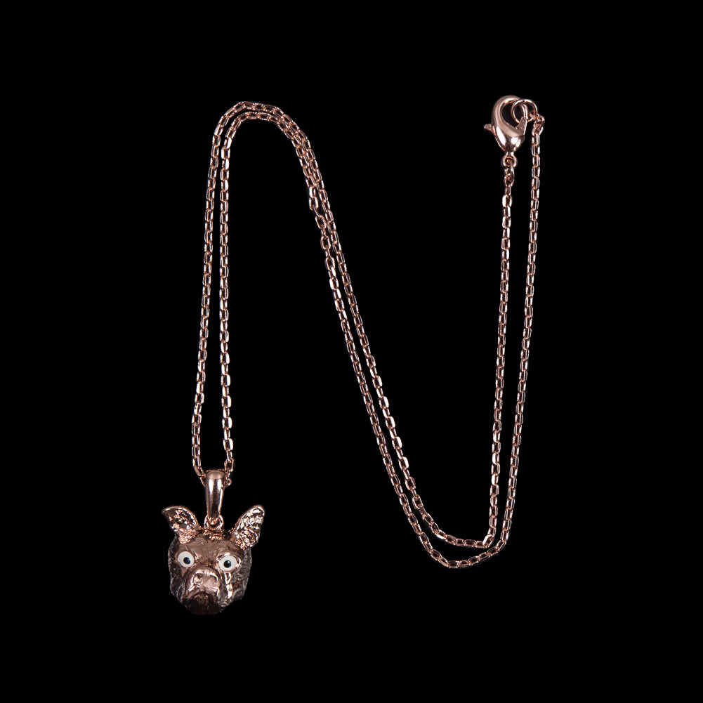 Rose Gold Swatch Pendant on an 18" Chain