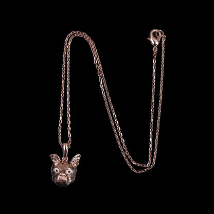 Rose Gold Swatch Pendant on an 18" Chain