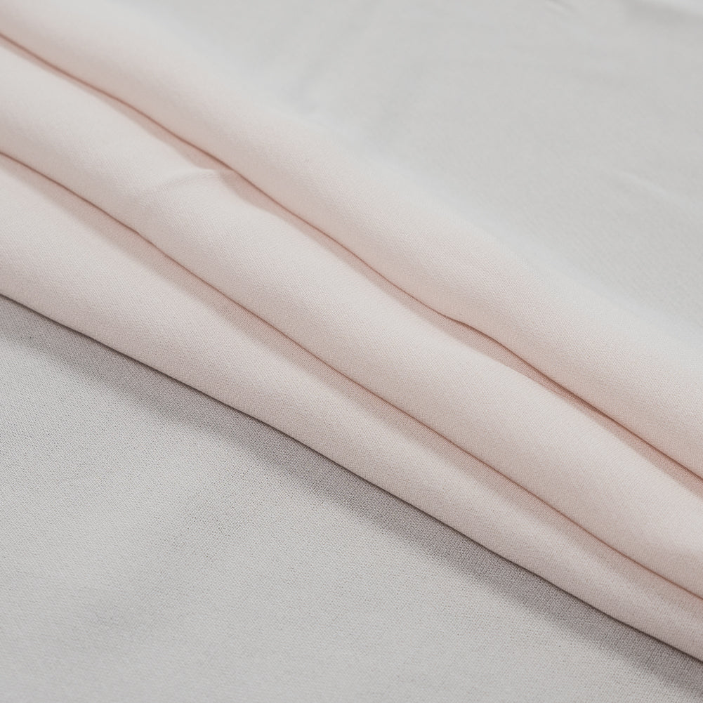 Morganite Rayon and Polyester Crepe Folded