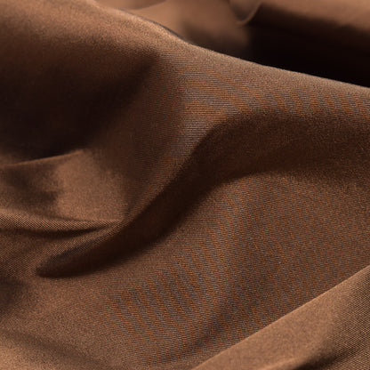 Brown Blended Silk Twill Detail