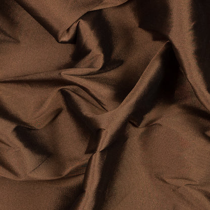 Brown Blended Silk Twill
