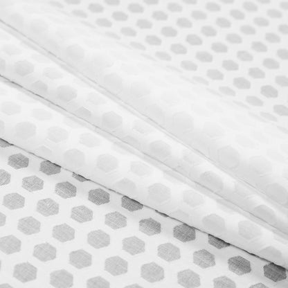 Rag & Bone White Geometric Cotton Burnout Folded