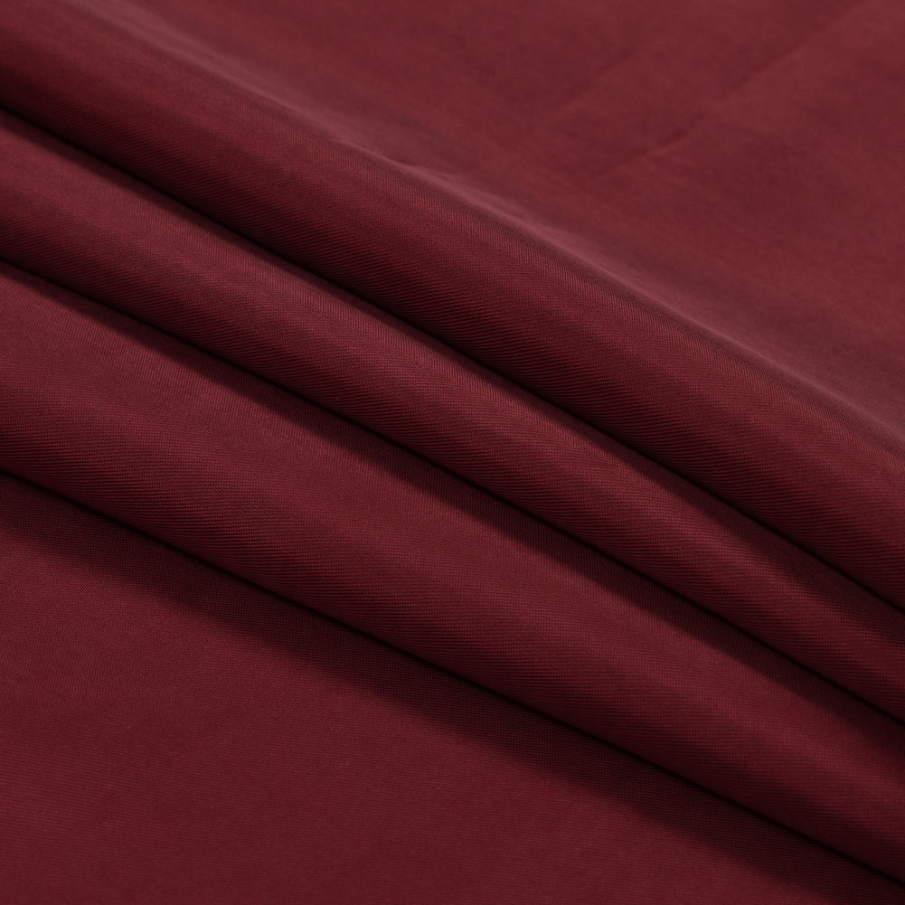Washed Copper and Rayon Twill - Wine - Darcy Collection Detail