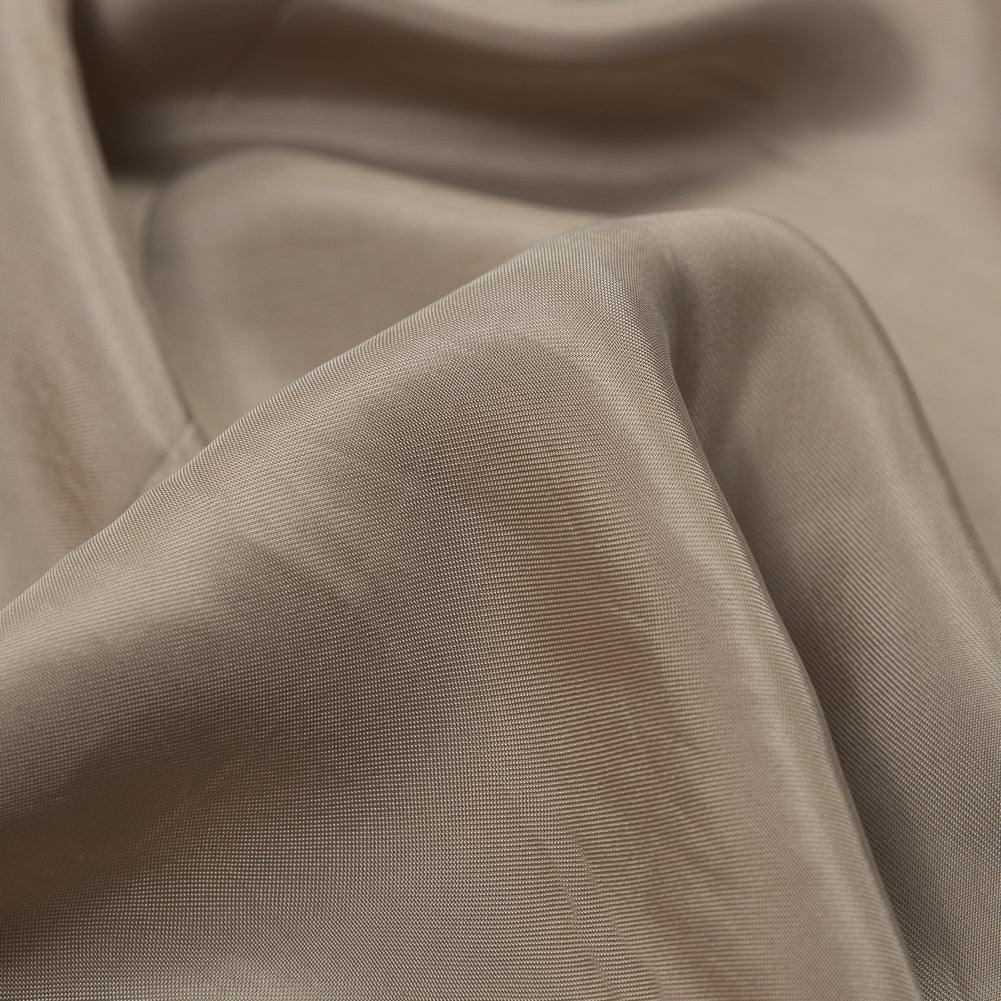 Washed Copper and Rayon Twill - Taupe - Darcy Collection - Detail