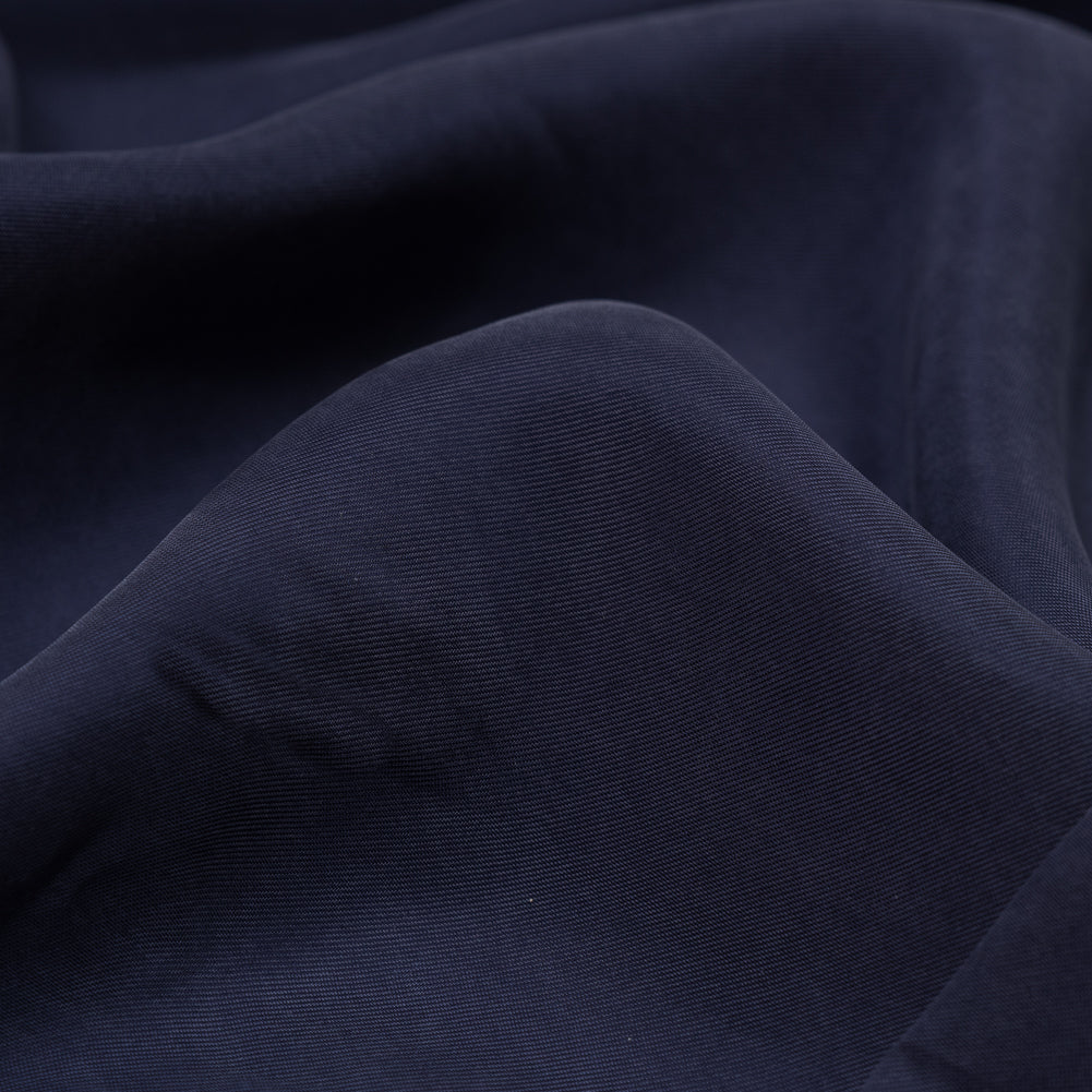 Washed Copper and Rayon Twill - Navy - Darcy Collection - Detail