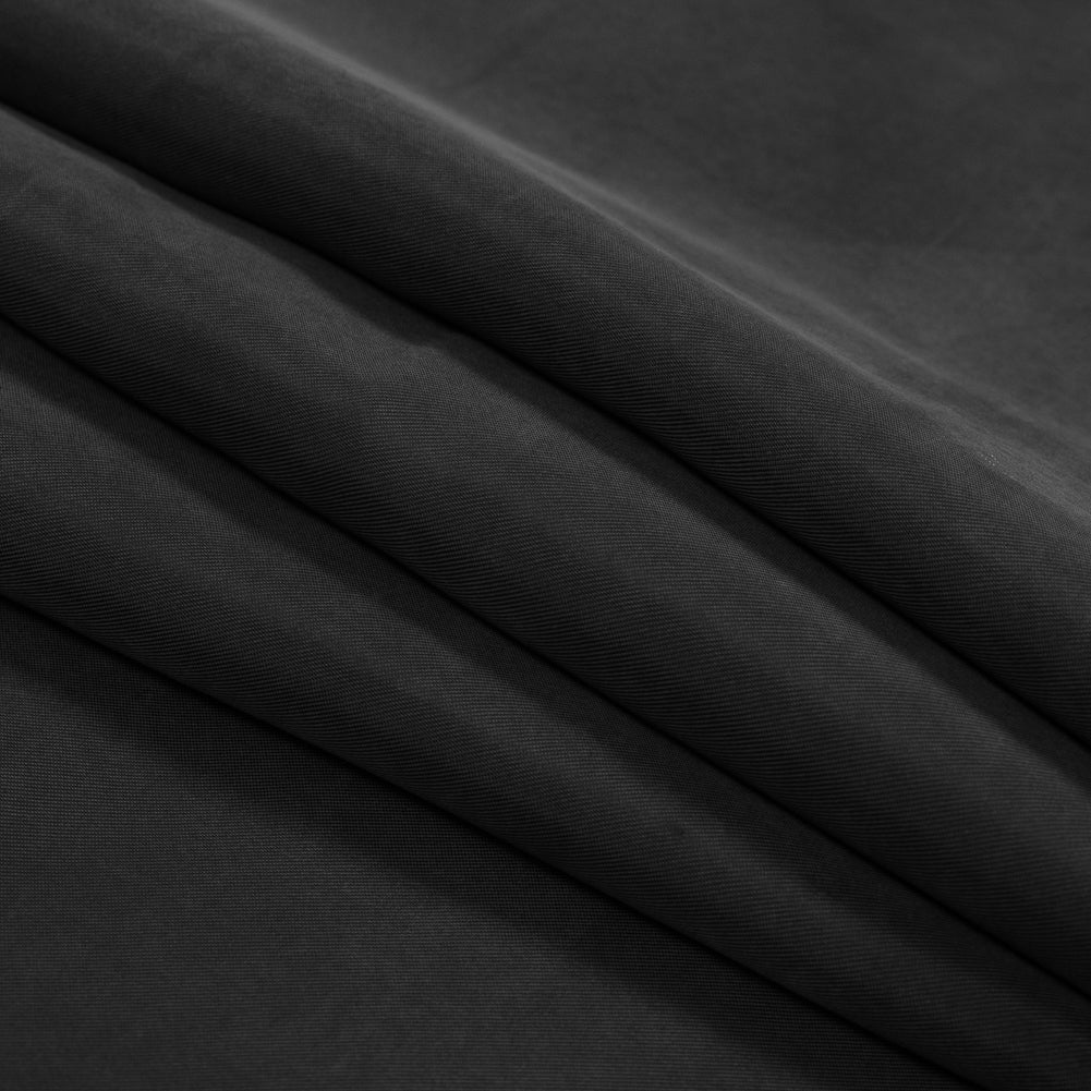 Washed Copper and Rayon Twill - Black - Darcy Collection - Folded