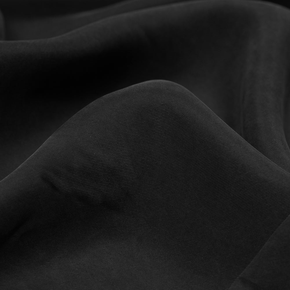 Washed Copper and Rayon Twill - Black - Darcy Collection - Detail