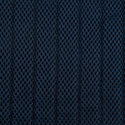 Blue Linear Ribbed Mesh Quilted Coating Detail