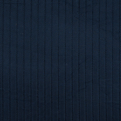 Blue Linear Ribbed Mesh Quilted Coating