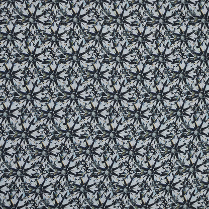 Black and White Prismatic Printed Silk Chiffon
