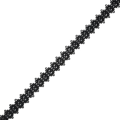 Black Loose Braided Cord - 1"