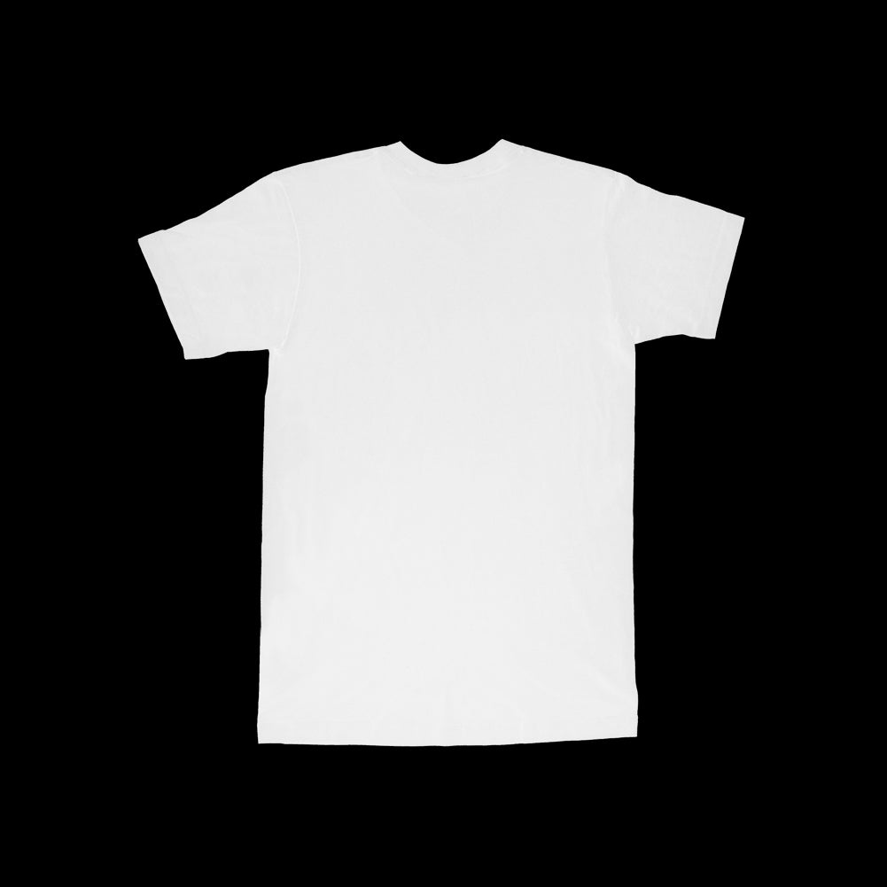 White "MOOD" Fabric Bolt T-Shirt Detail