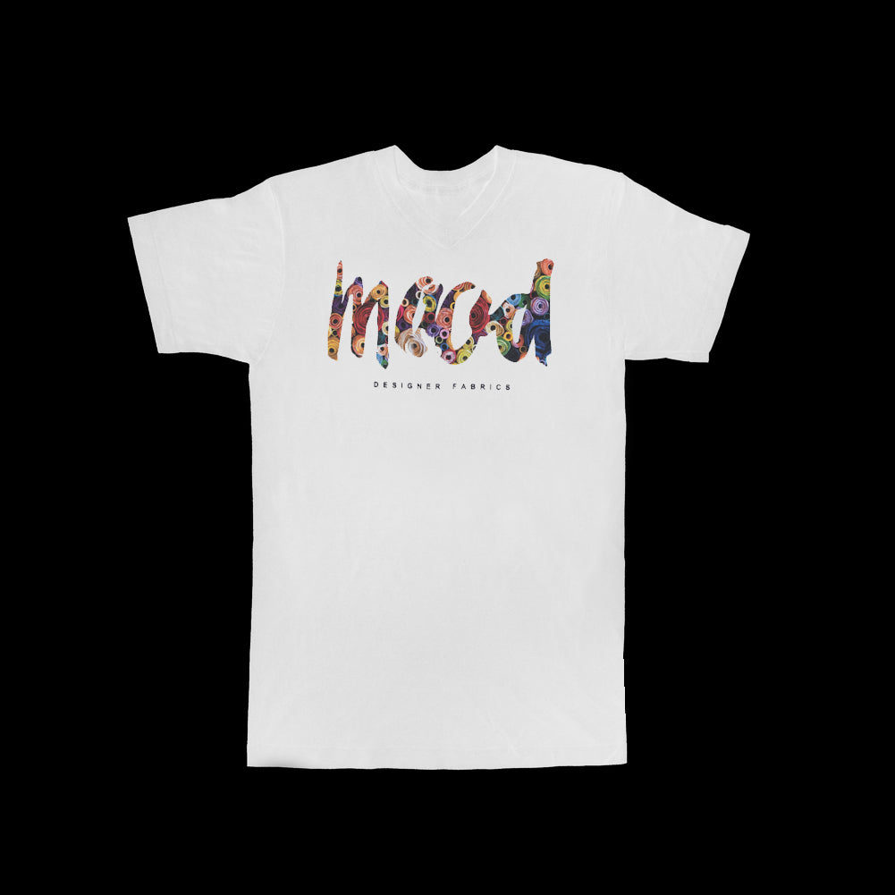 White "MOOD" Fabric Bolt T-Shirt