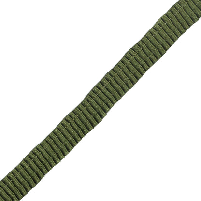 Italian Green Plisse Trim - 0.625" Detail