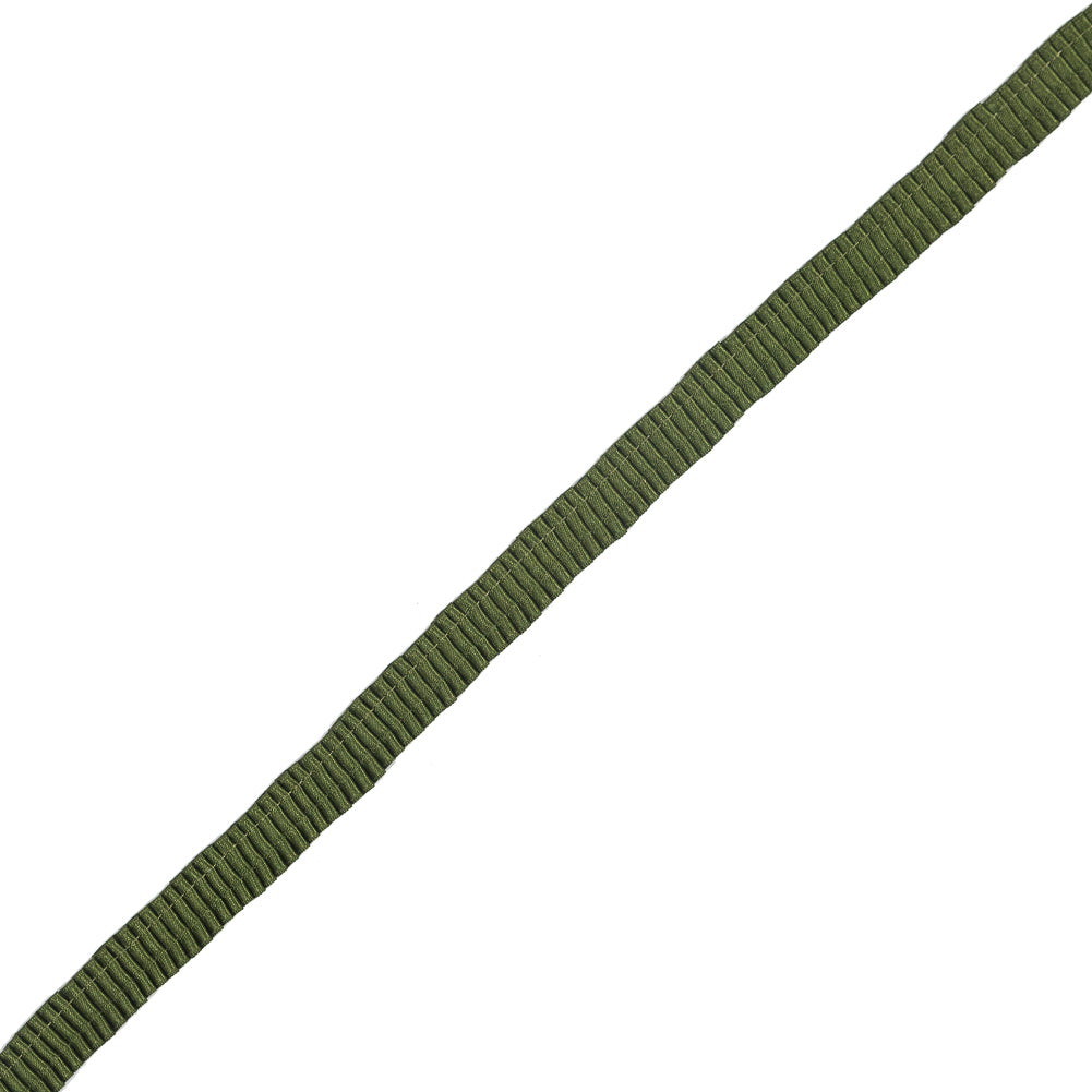 Italian Green Plisse Trim - 0.625"