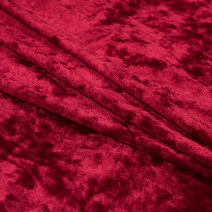 Stretch Crushed Velour - Red Detail