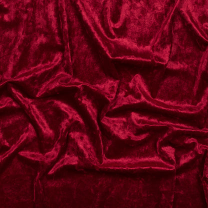 Stretch Crushed Velour - Red