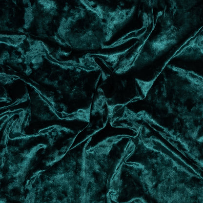 Stretch Crushed Velour - Hunter Green