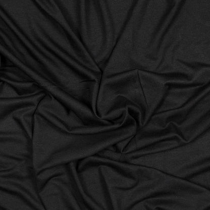 Black Washed Rayon Jersey