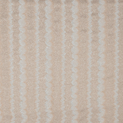 Champagne and Metallic Silver Striped Stretch Knit